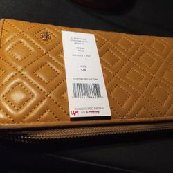 Tori Burch Ladies Wallet Brand New - Yellow