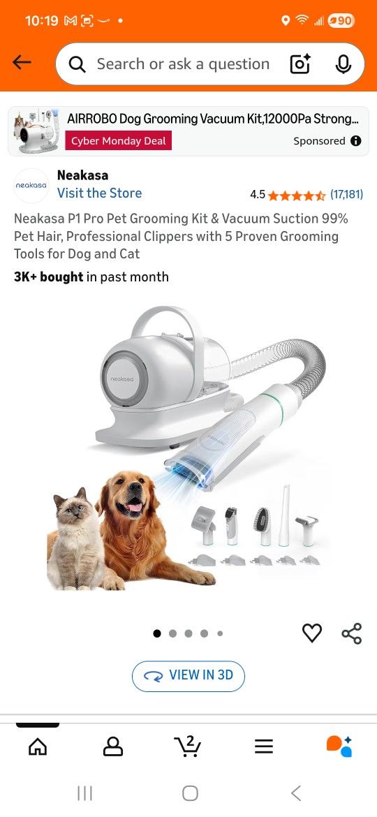 Pet Grooming Kit And Vacuum 