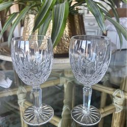 6 New Irish Crystal wine Glasses individually boxed