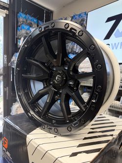 Set 4 17" Fuel D679 Rebel 17x9 5x5 Matte Black Wheels -12mm For Jeep Wrangler