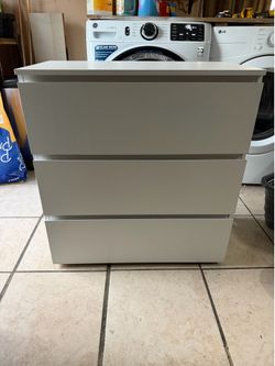 FUFU&GAGA White 3 -Drawer 30.3-in W Standard dresser