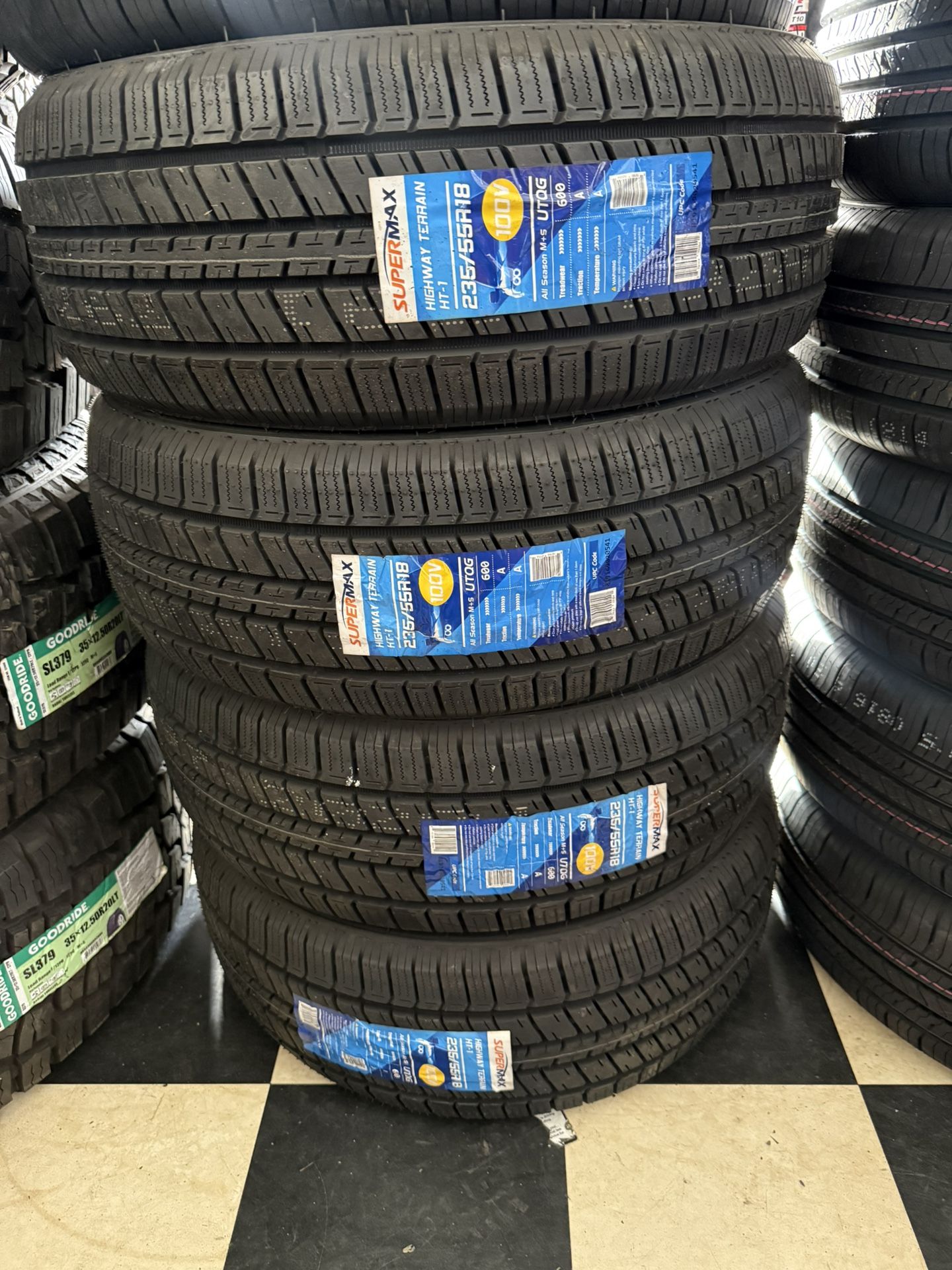 Vendo 235/55/R18 Supermax Las 4 Por $360 🚀🇺🇸✅