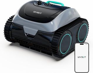 2026 Upgrade) WYBOT C1 Cordless Robotic Pool Cleaner, 4-in-1 Pool Vacuum for Inground Pools & Above Ground Pool Up to 150 Mins Runtime, Power Suction 