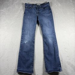 Levis Jeans Women’s 315 Shaping Bootcut 28x30 Blue Wash Distressed Denim#1893