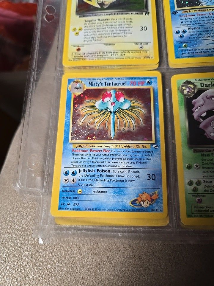 Pokémon TCG Misty's Tentacruel Gym Heroes 10/132 Holo Unlimited Holo Rare HP