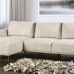 Brand New Light Brown Modern Style Sectional Sofa 