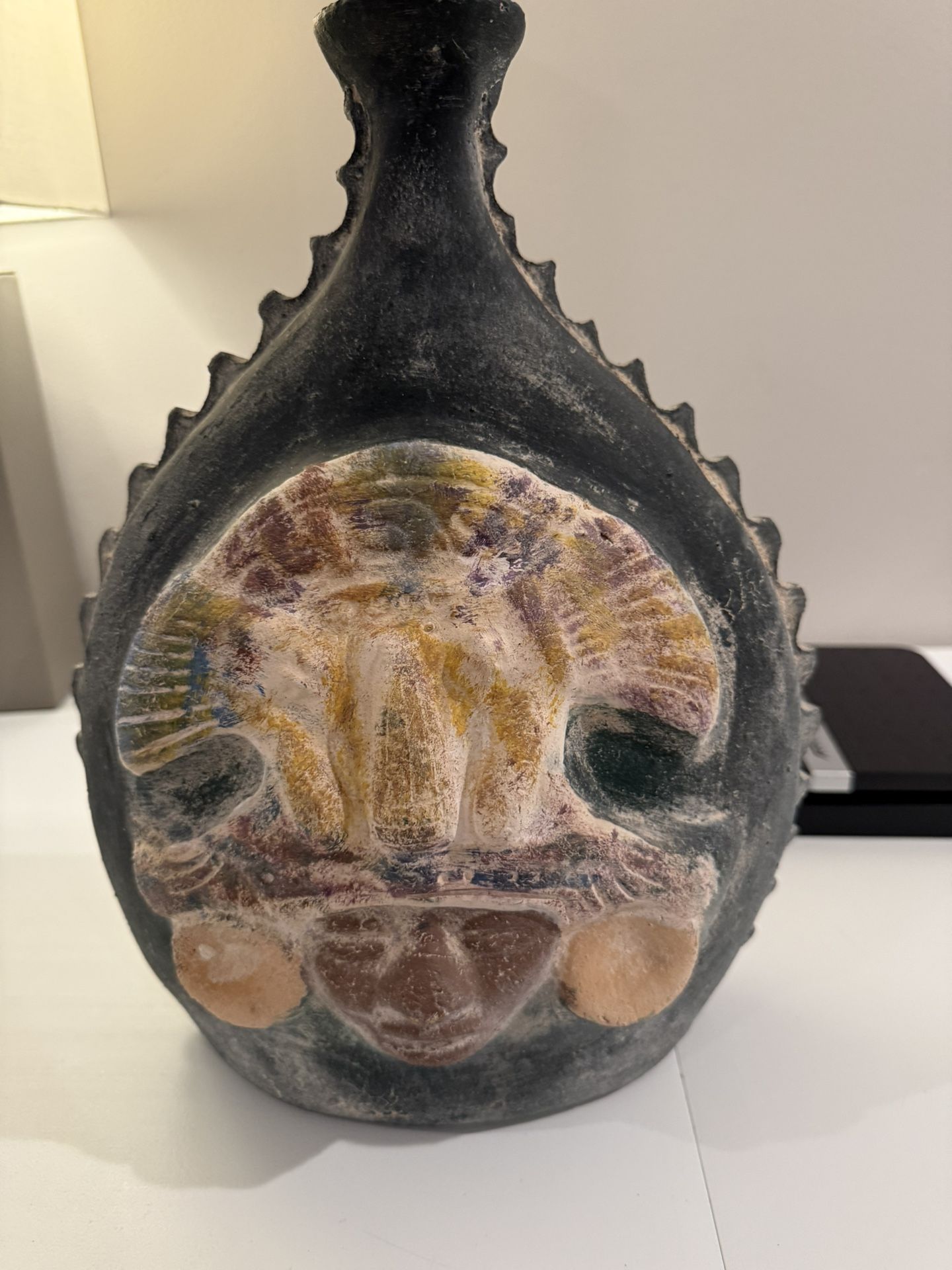 Odd Vase Or Jug. Perhaps Mayan. Has No Markings.