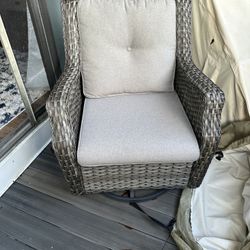 Patio wicker set