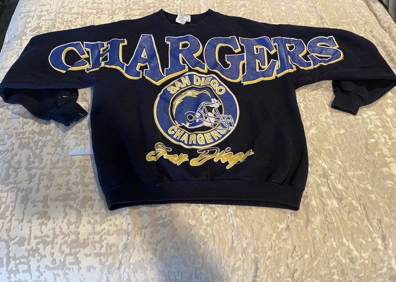 Vintage Rare! Champion San Diego Chargers Sweatshirt NFL Football Crewneck Size: Small