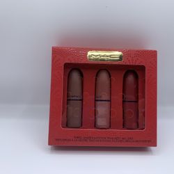 MAC 3 piece lipstick set 