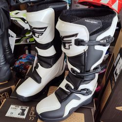 Fly Racing Motocross Off-road Boots Weekend Special Deal $85 Plus Tax Cash Only May 3 Through May 6 Only Not Valid Any Other Time