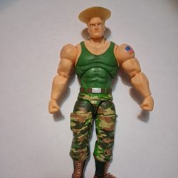 Jada Toys Ultra Street Fighter II: The Final Challengers Guile 1/12 scale action figure. 