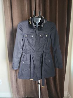 Dark Gray Utility Jacket with Gold Hardware H&M SIZE 4