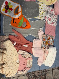 Baby basket filled with clothes