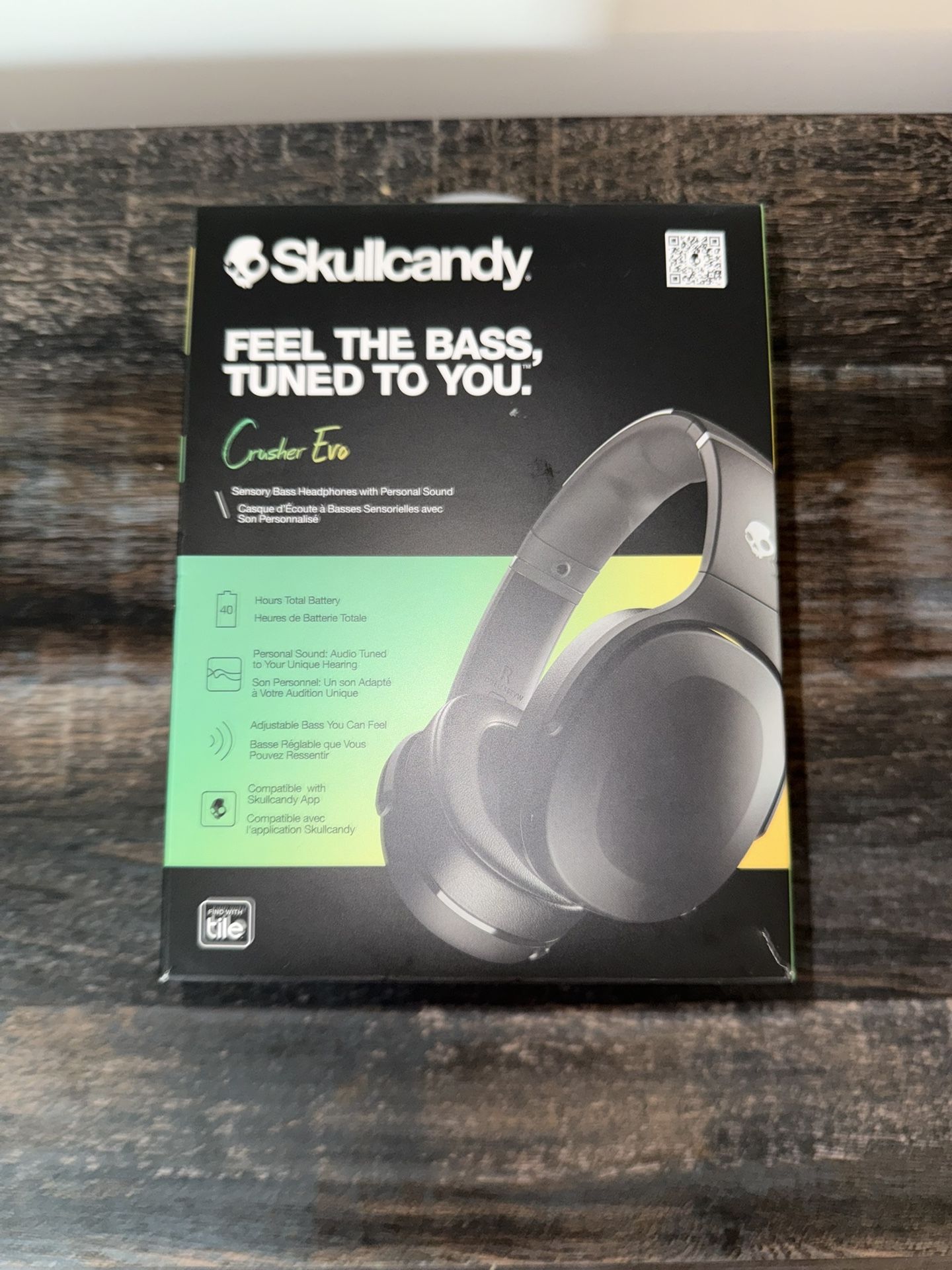 Skullcandy Evo crusher Headphones With A Hard Shell Case