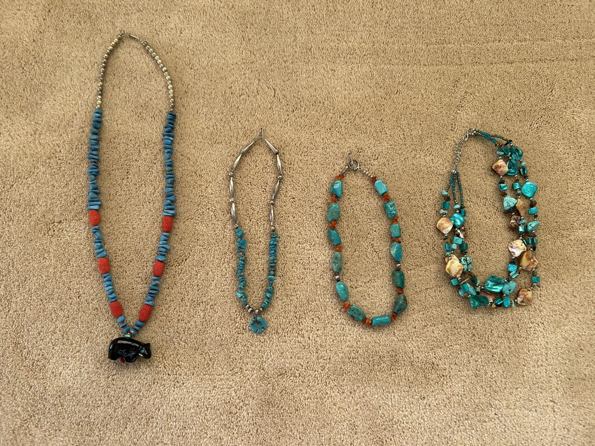 Native American Turquoise Necklaces 