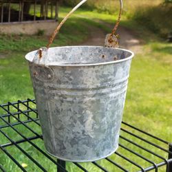 Small Galvanized Bucket