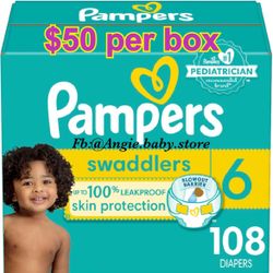Pampers Swaddlers Size 6 Jumbo Box