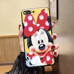 Samsung Galaxy S20  Or S20 Ultra Case - Minnie Mickey Mouse Cartoon Case Soft Silicone TPU Shockproof Case with Phone Holder Stand 