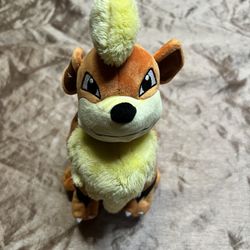 Wicked Cool Toys Nintendo Pokemon Growlithe Plush Stuffed Animal plushie 8” inch