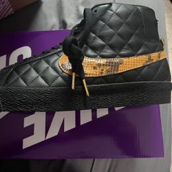Supreme X Nike Blazer Mid Black Size 13