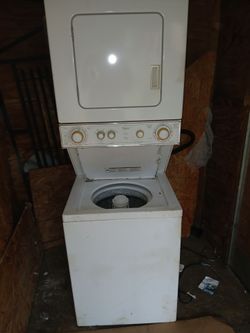 Stackable washer and dryer electric dryer works fine