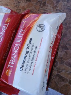 New cleansing wipes $2 each pack