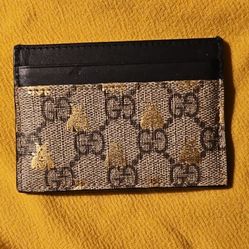 Gucci GG Supreme Monogram Bees Card Holder