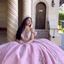 Dusty Rose Quinceañera Dress Size 10/12