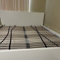 IKEA King Size Bed Frame + IKEA King Mattress 