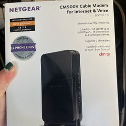 Netgear CM500V Cable Modem For Internet And Voice