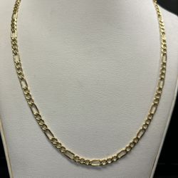 14K GOLD FIGARO CHAIN 