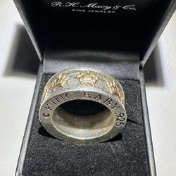 King Baby .925 Silver Men’s Spin Ring