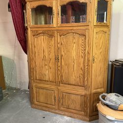 3 Piece Oak Cabinet 
