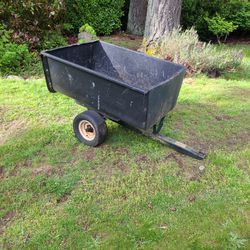 Tow Behind Lawn Mower Cart/ Trailer
