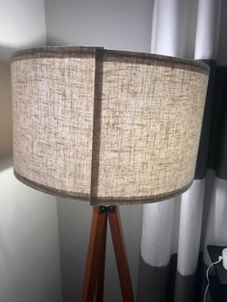 Floor Lamp with wood tripod
