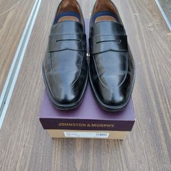 Johnston And Murphy Leather Penny Loafers Size 10