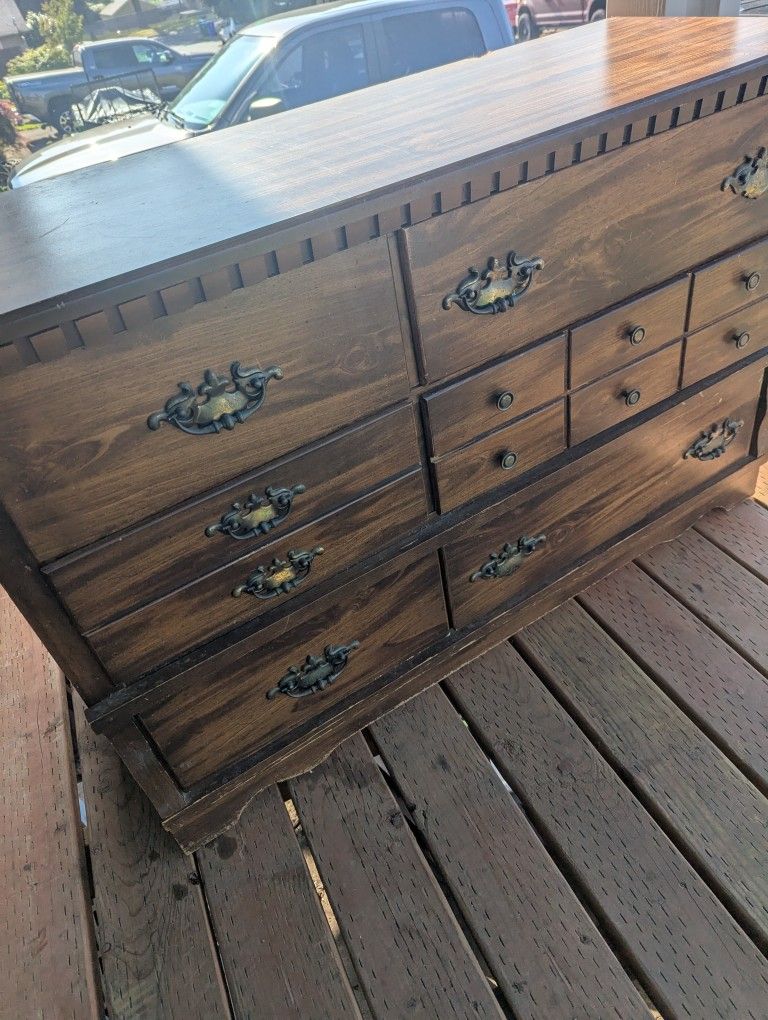 Old Dresser With Mirror