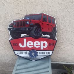 Red Jeep Frame