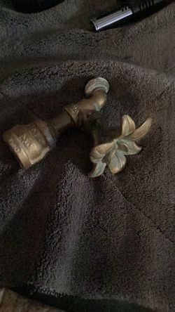 Brass Outdoor Spigot Faucet with Thai Orchid