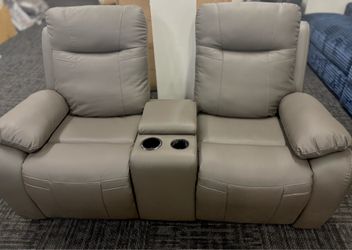 Recliner Loveseat Gray