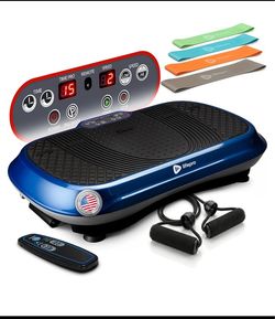 New Other LifePro Vibration Plate Exercise Machine With Remote & Resistance Bands, Blue