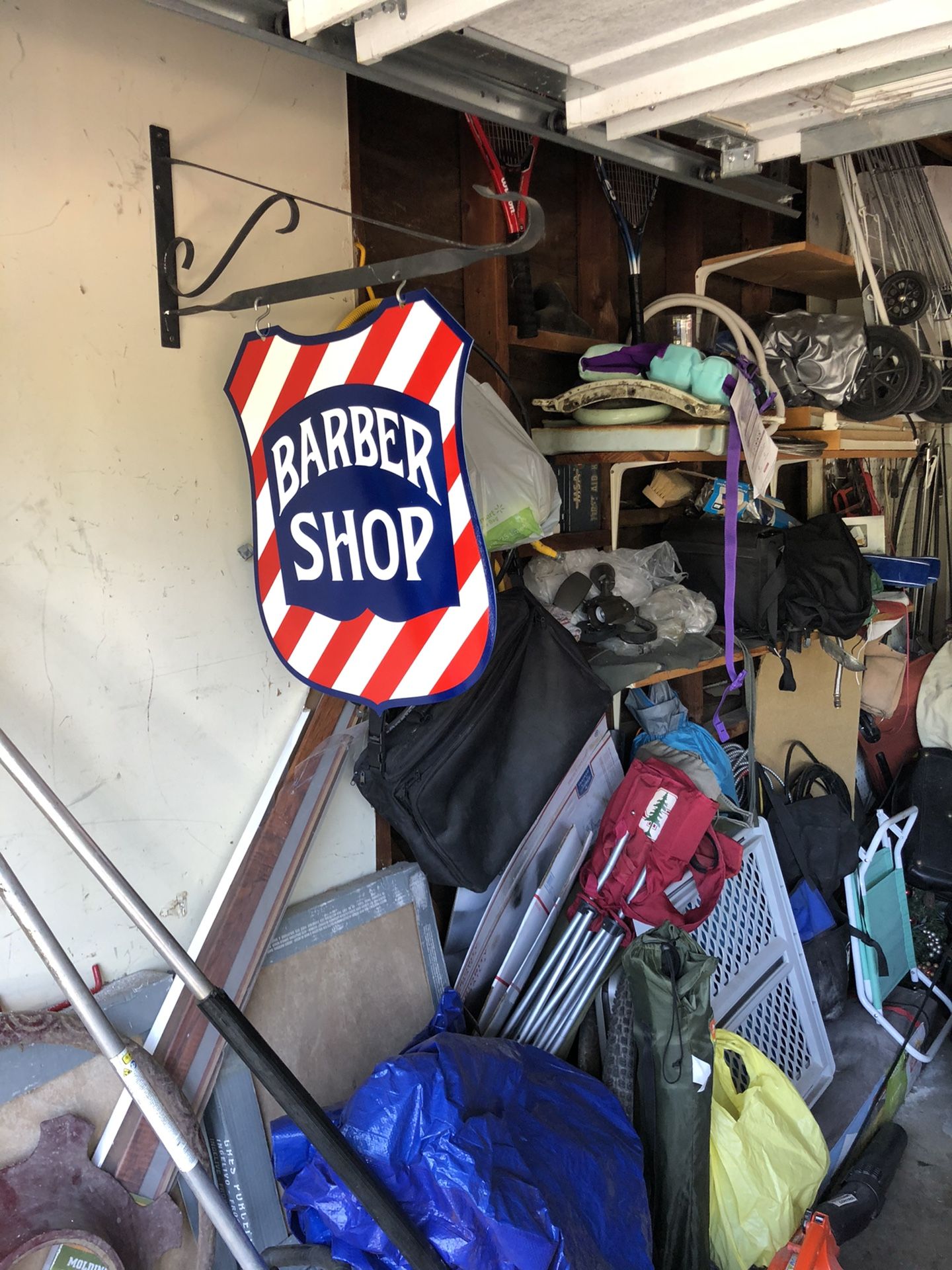Barber Shield Sign Double Sided