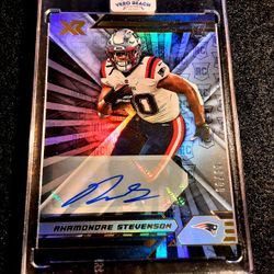 Rhamondre Stevenson 2021 Panini XR Rookie Autograph/99 !! NEW ENGLAND PATRIOTS NFL 