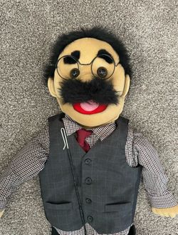 Male Puppet With Mustache