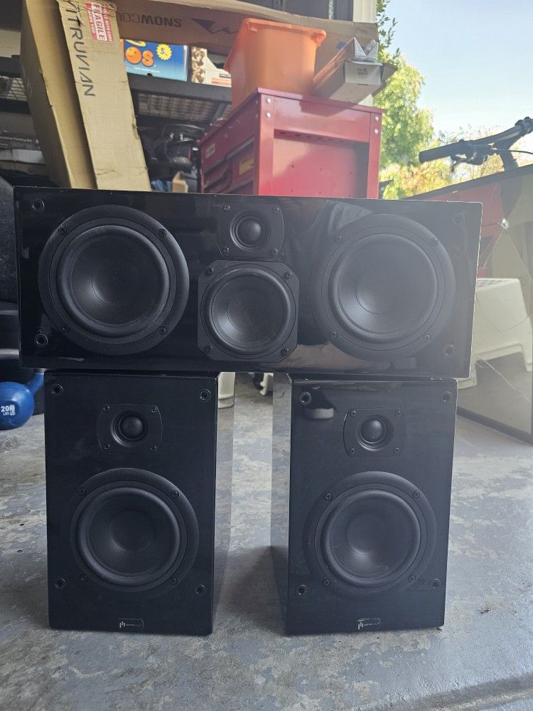 Aperion Audio Hifi 533 Center And 532 Lr Bookshelf Speakers