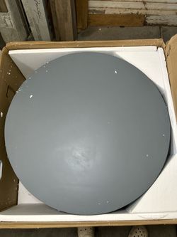 Round Gray coffee table
