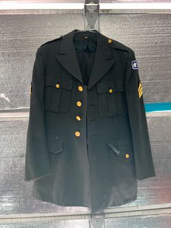 Vintage 1955 US Army Wool Serge Dress Green Class A Uniform Set - Jacket & Pants