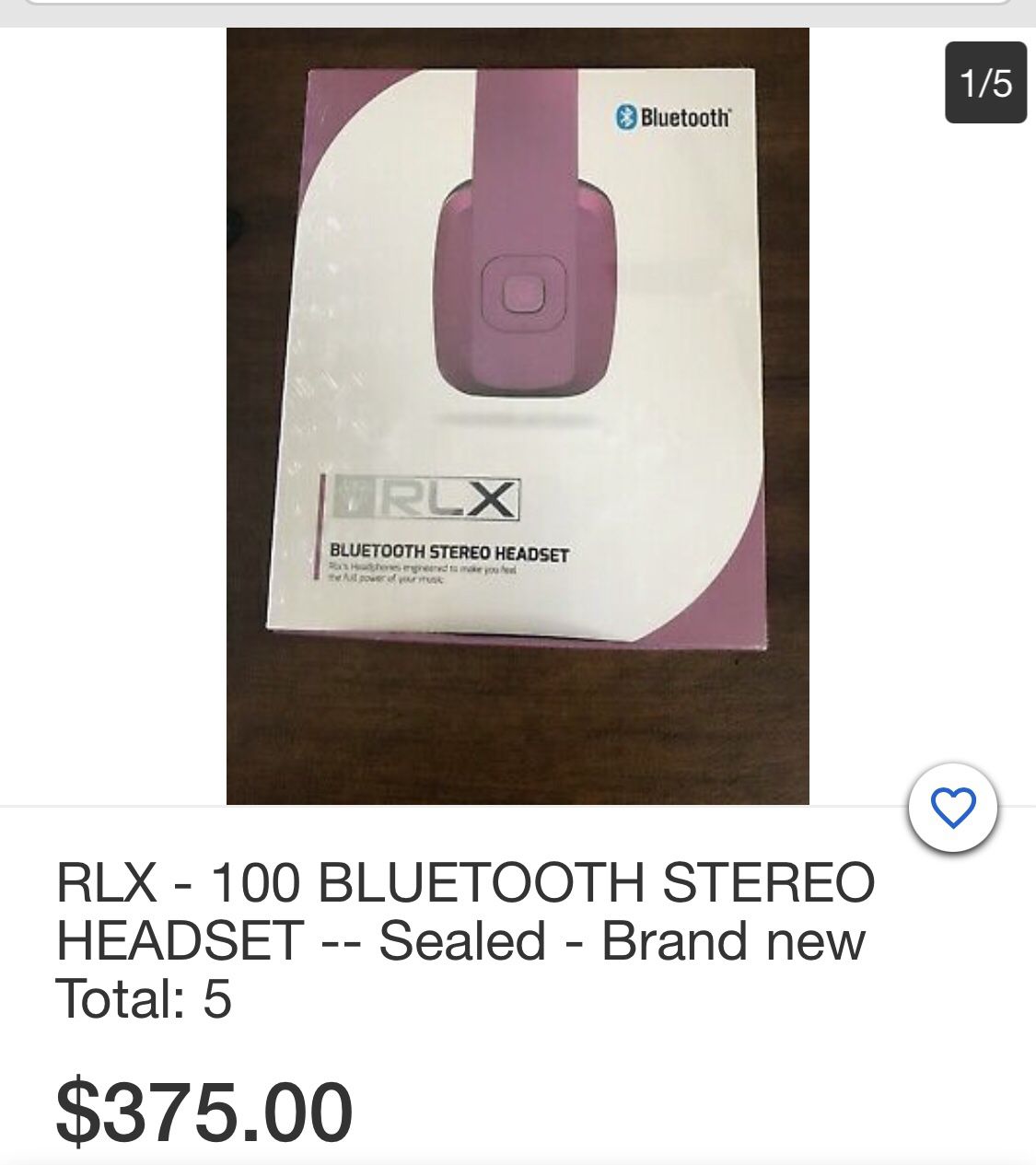 RLX Bluetooth Stereo Headset 