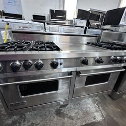 60” Viking Gas Range Stainless Steel 